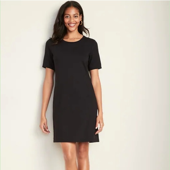 Old Navy Dresses & Skirts - Old Navy Black T-Shirt Dress Small Short Sleeve
